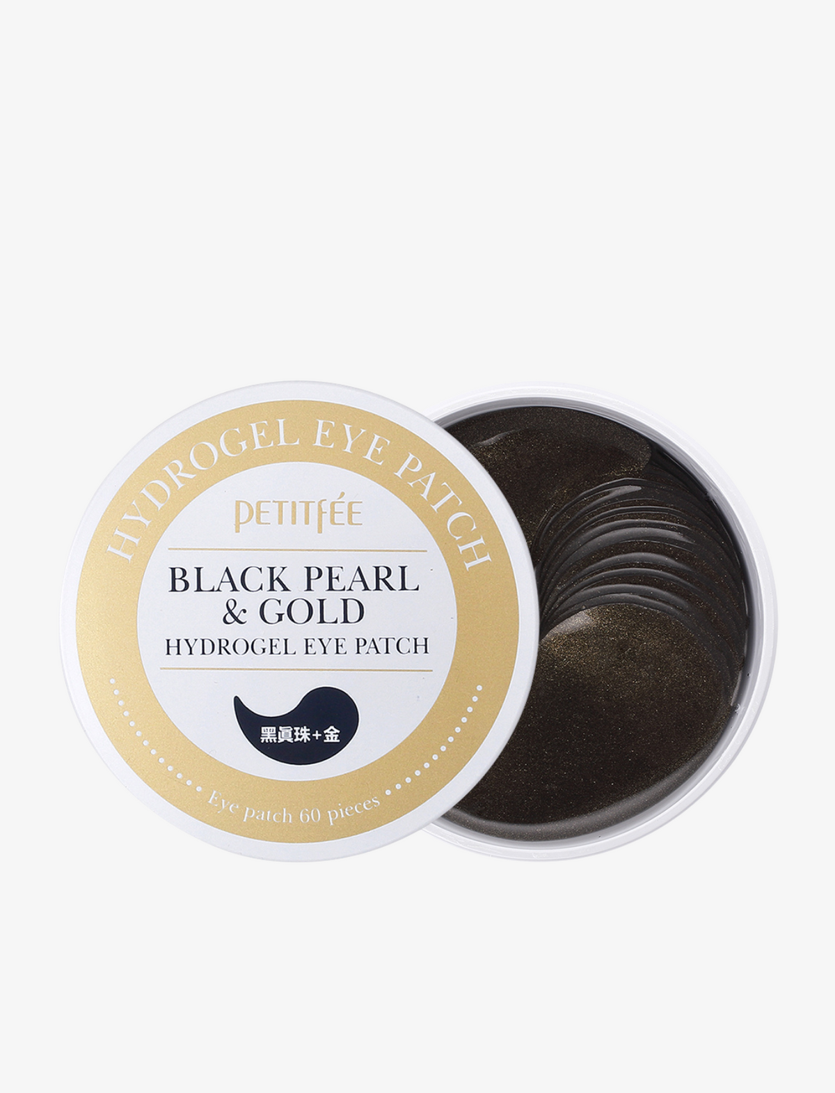 Black Pearl and Gold Hydrogel Eye Patch